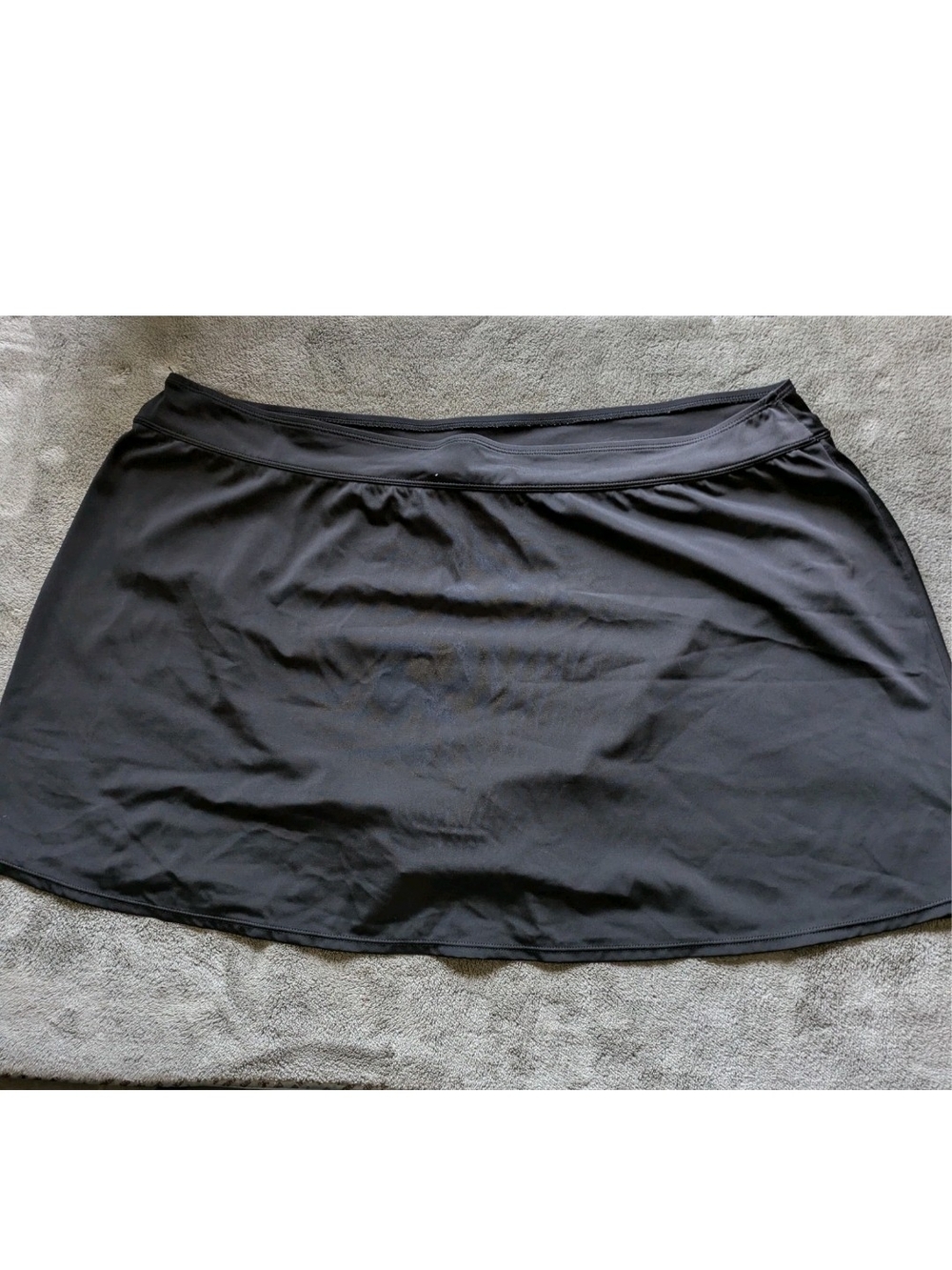 Women's Plus Size 22W Bathing Suit Bottom With Swim Skirt Black
